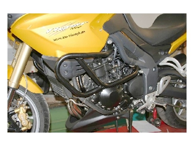 Der erste Prototyp f&uuml;r den neuen SW-MOTECH Motorb&uuml;gel f&uuml;r die Triumph Tiger 1050.